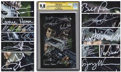 Aliens Cast-Signed Comic #4, Graded 9.8 -- Signed by 12 Key Cast Members Including Sigourney Weaver and Bill Paxton